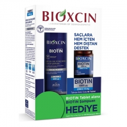 Bioxcin Biotin 5000 Mcg 60 Tablet + Biotin Şampuan 300 ml Kofre