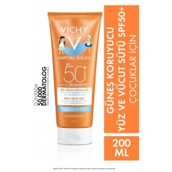 Vichy Capital Soleil Çocuklar için Çok Yüksek Korumalı Yüz ve Vücut Sütü SPF50+ 200 ml