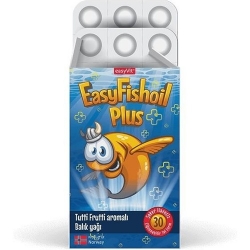 Easyfishoil Plus Tutti Frutti Aromalı 30 Çiğnenebilir Jel Form