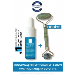 La Roche Posay Hyalu B5 Cilt Serumu Dolgunlaştırıcı & Onarıcı 10 ml Tanışma Boyu + Roller Yüz Masaj 