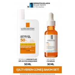 La Roche Posay Işıltı Veren Güneş Bakım Seti:anthelios Yüz Güneş Kremi 50 Ml&vitamin C10 Serum 30 Ml