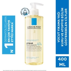 La Roche Posay Lipikar Cleansing Oil AP+ Bebek&Çocuk, Yetişkin Vücut Yıkama Yağı Kuru Ciltler 400 ml