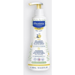 Mustela Cold Cream ve Organik Balmumu Içeren Besleyici Bebek Şampuanı 300 ml