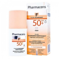 Pharmaceris F SPF 50+ Ivory Koruyucu Düzeltici Sıvı Fondotenli Güneş Koruyucu Krem 30 ml
