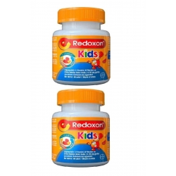 Redoxon Kids C Vitamini D Vitamini ve Çinko İçeren Çiğnenebilir Tablet 60 Adet 2'li paket