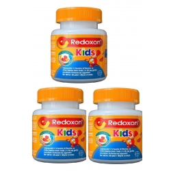 Redoxon Kids C Vitamini D Vitamini ve Çinko İçeren Çiğnenebilir Tablet 60 Adet 3'lü Paket