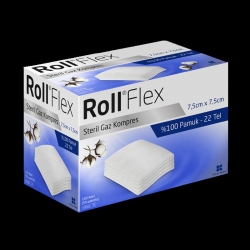 Roll Flex Steril Gazlı Bez 7,5X7,5 100 Ad