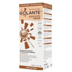 Solante Pigmenta Tinted SPF 50+ Lekeli Ciltler için Kapatıcı Özellikli Güneş Koruyucu Losyon 150 ml