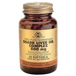 Solgar Shark Liver Oil Complex 500 mg 60 Kapsül