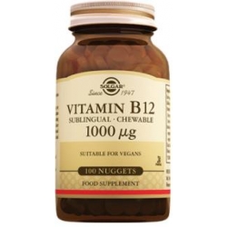 Solgar Vitamin B12 1000 µg 100 Çiğnenebilir Tablet