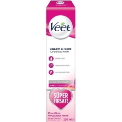 Veet Smooth Fresh Normal Cilt Tüy Dökücü Krem 200 ml