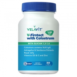 Velavit V-Firstect with Colostrum Takviye Edici Gıda 30 Kapsül