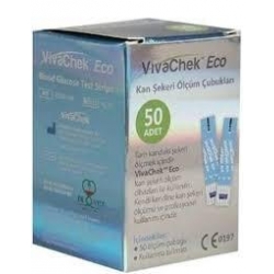 Vivachek Eco Kan Şekeri Ölçüm Çubukları 50 Ad
